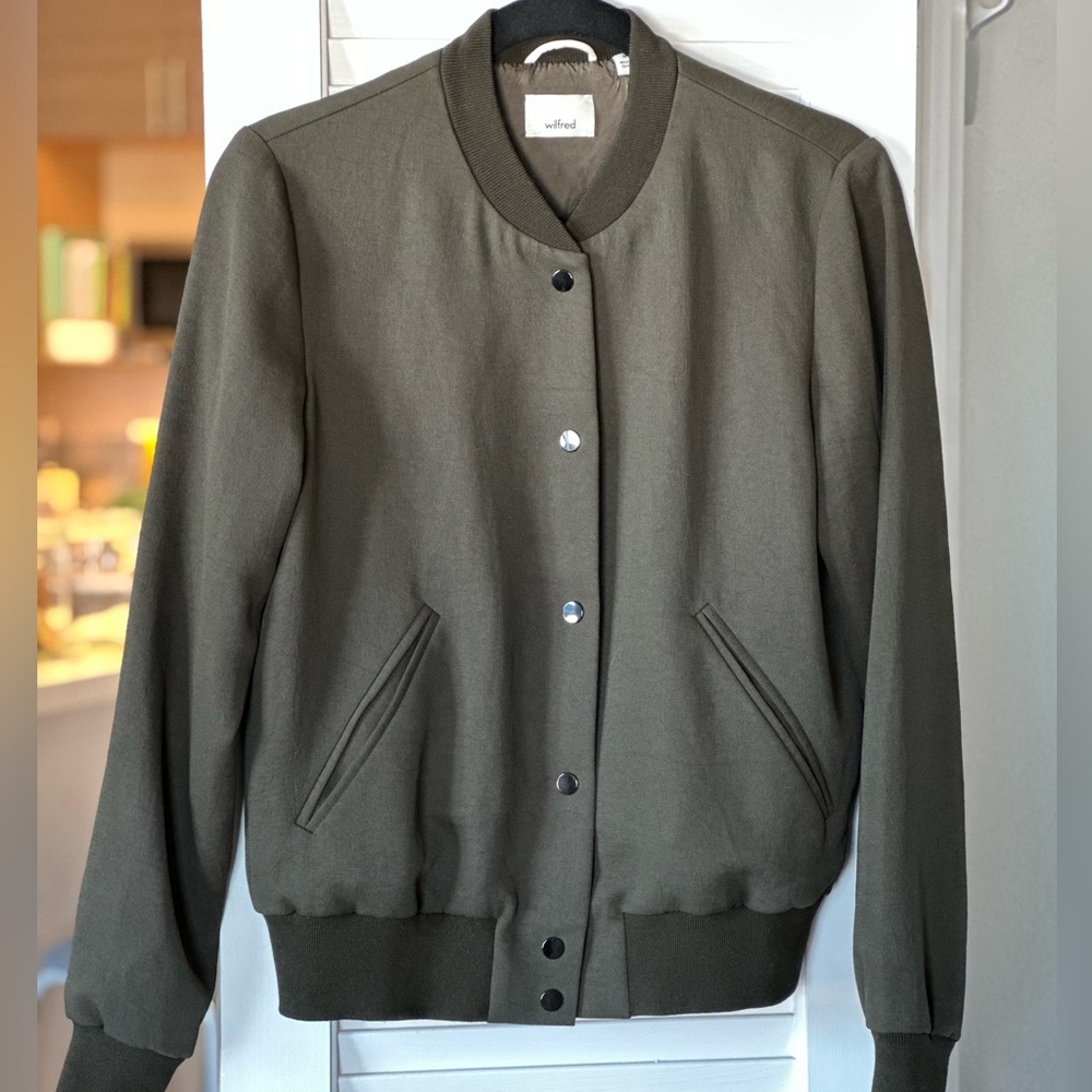 Aritzia Wilfred Bomber Jacket Medium - Picture 2 of 9